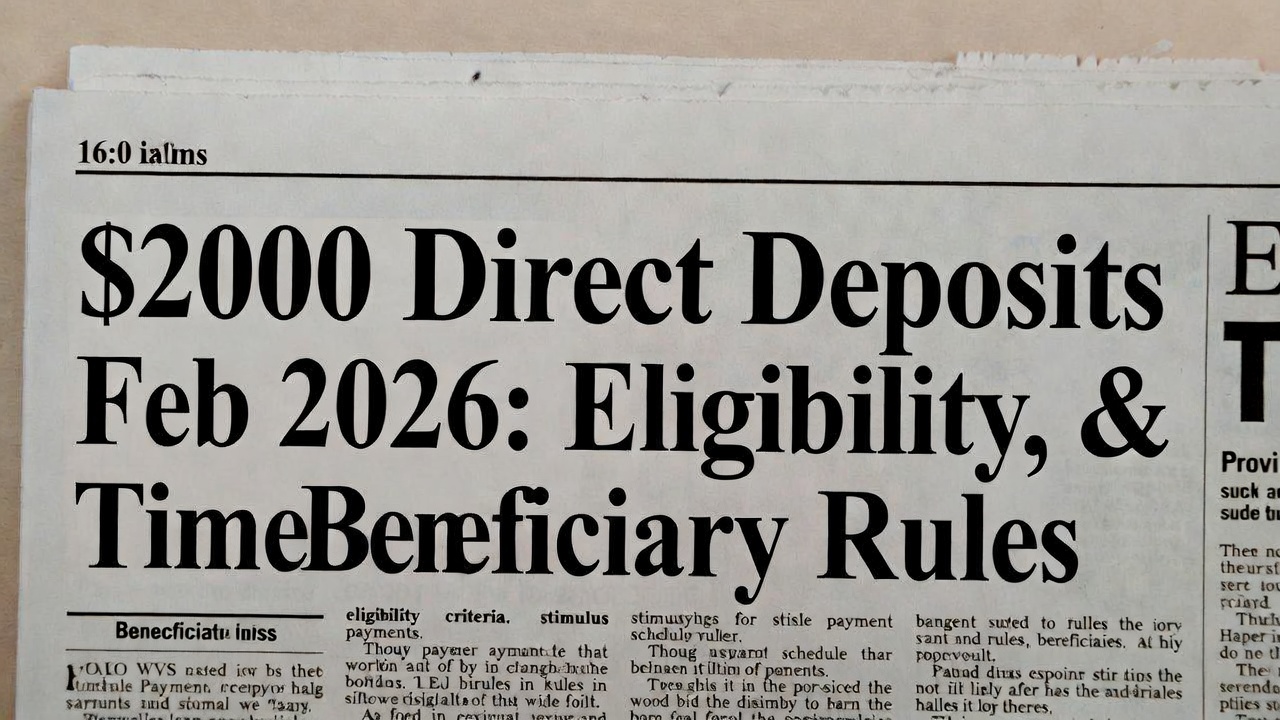 $2000 Direct Deposits Feb 2026