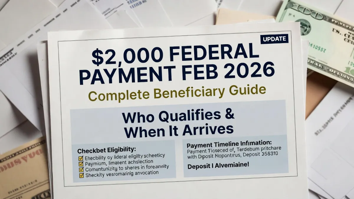 Federal $2,000 Payment Coming February 2026